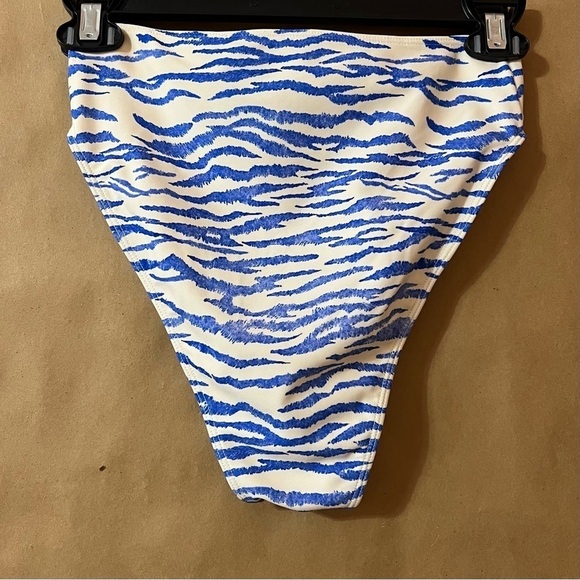 Paper London | NWT Stephanie Bikini Bottoms High Waisted in Abracazebra Size S - Picture 8 of 10